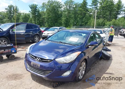 2012 Hyundai Elantra Limited from USA, damaged, VIN 5NPDH4AEXCH118544